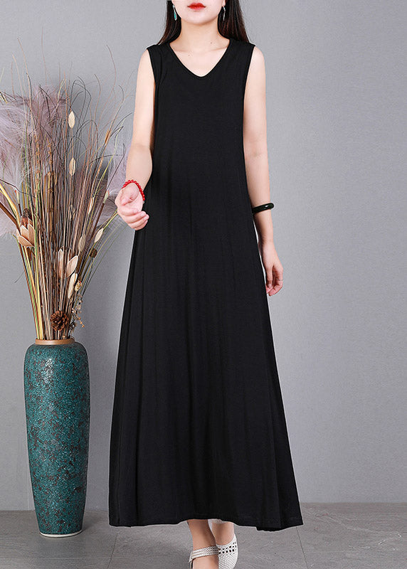 Schwarze Strickjacken aus Baumwolle mit V-Ausschnitt und zweiteiliges Kleid mit langen Ärmeln