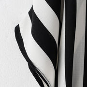 Schwarz-weiß gestreifte Sommerkleider übergroße Chiffon-Kaftane plus Größe Maxikleid Strandkleider Sommerkleid