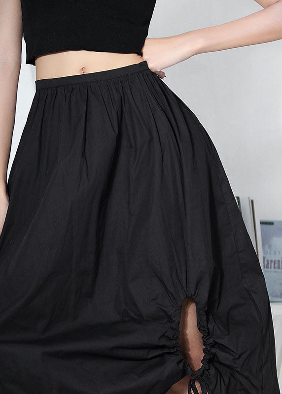 Bohemian Black Casual A Line Summer Skirt