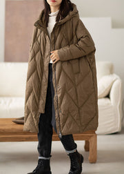 Bohemian Chocolate Hooded fashion Duck Down coat Winter