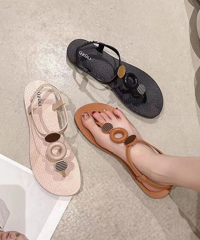 Boho Versatile Soft Flats Walking Sandals Peep Toe