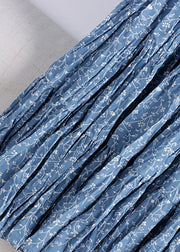 Boutique Blue Print Faltenrock mit elastischer Taille A-Linienrock Herbst
