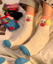 Boutique Cute And Funny Warm Plush Mid length Socks