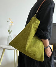 Boutique Green Jacquard Silk Vintage Satchel Handbag
