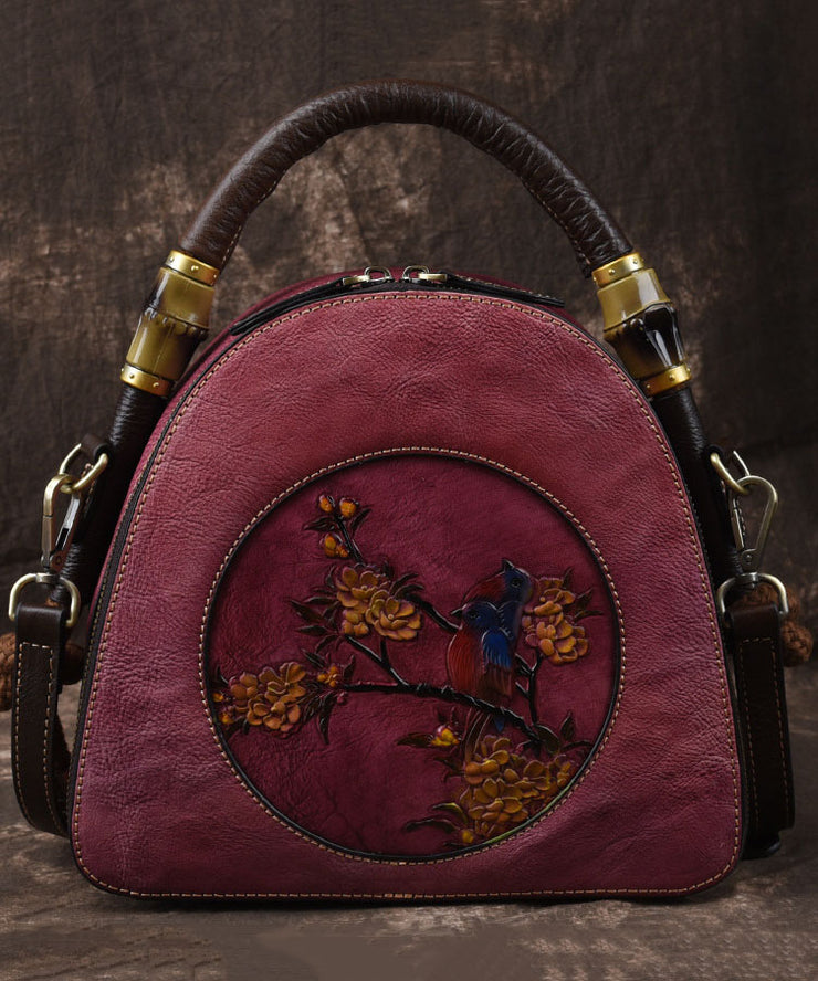 Boutique Handtasche aus rosafarbenem Jacquard-Kalbsleder