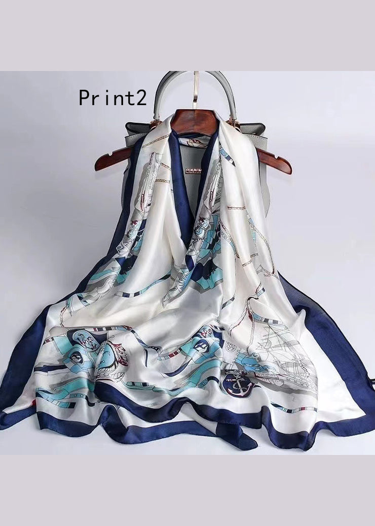 Boutique Print Soft And Comfortable Silk Scarf