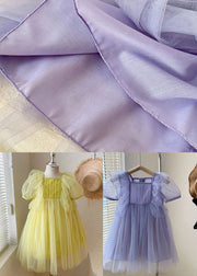 Boutique Purple Ruffled Patchwork Tulle Baby Girls Princess Dress Summer
