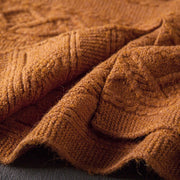 Beiläufiger loser orange Pullover DrawstringDresses Frauen-Winter-Kleidung