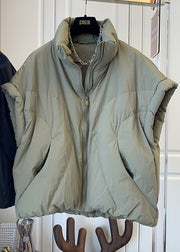 Lässige marineblaue Rollkragen-Taschen mit Reißverschluss Ärmellose Daunenweste für den Winter