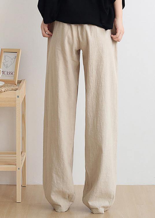 Casual nude trousers women 2021 new spring and summer bloomers linen high waist carrot pants - SooLinen