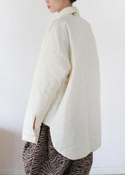 Casual whitewinter coatsplus size clothing winter jacket winter short overcoat - SooLinen