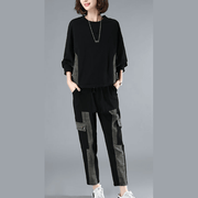 Casual Fashion Suit Women's New Loose Size Women's Black Suit - SooLinen