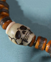 Chic Brown Hand Knitting Skeleton Bracelet