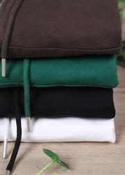 Chic Green Casual Loose Sweatshirts Top - SooLinen