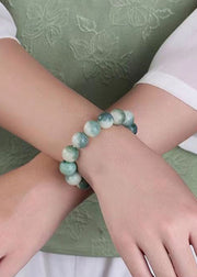 Chic Green Six Word Proverbs for Peace Bodhi Bracelet