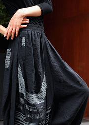 Chic Grey asymmetrisches Design Taschen Laterne Winterhose
