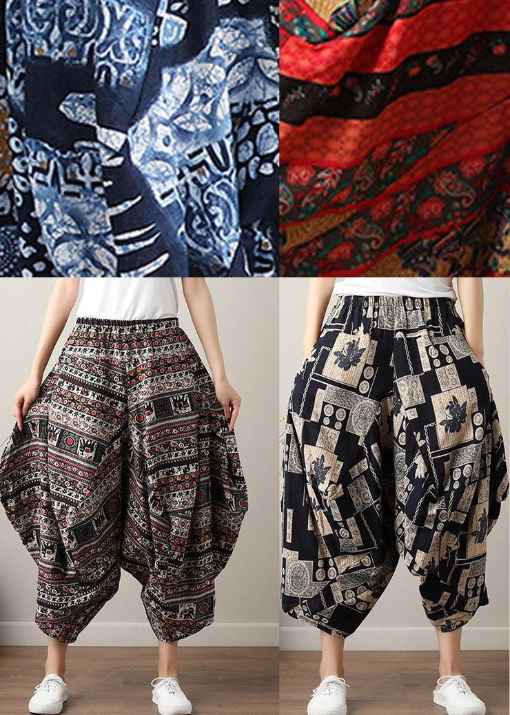 Chic Pockets Wide Leg Cotton Linen Pants Summer - SooLinen