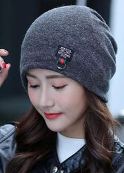 Chic Red Layered Warm Knit Bonnie Hat