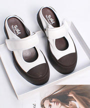 Chocolate Platform Buckle Strap Slide Sandals - SooLinen