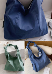 Classy Blue Large Capacity nylon Satchel Handbag