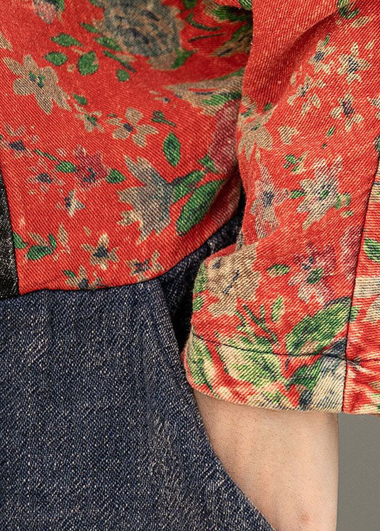 Classy Colorblock Print Patchwork Pockets Fall Maxi Dresses Half Sleeve