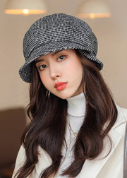 Classy Dark Grey Versatile Woolen Bucket Hat