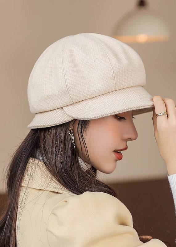 Classy Dark Grey Versatile Woolen Bucket Hat
