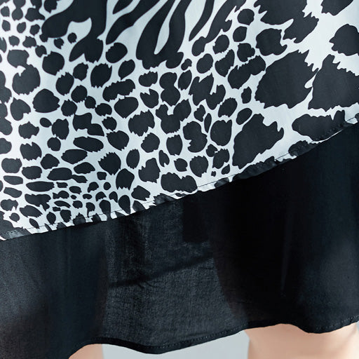 Edle Drucke aus Chiffon Lange Hemden Frauen entwerfen O-Ausschnitt-Kleider aus Baumwolle Sommerkleider