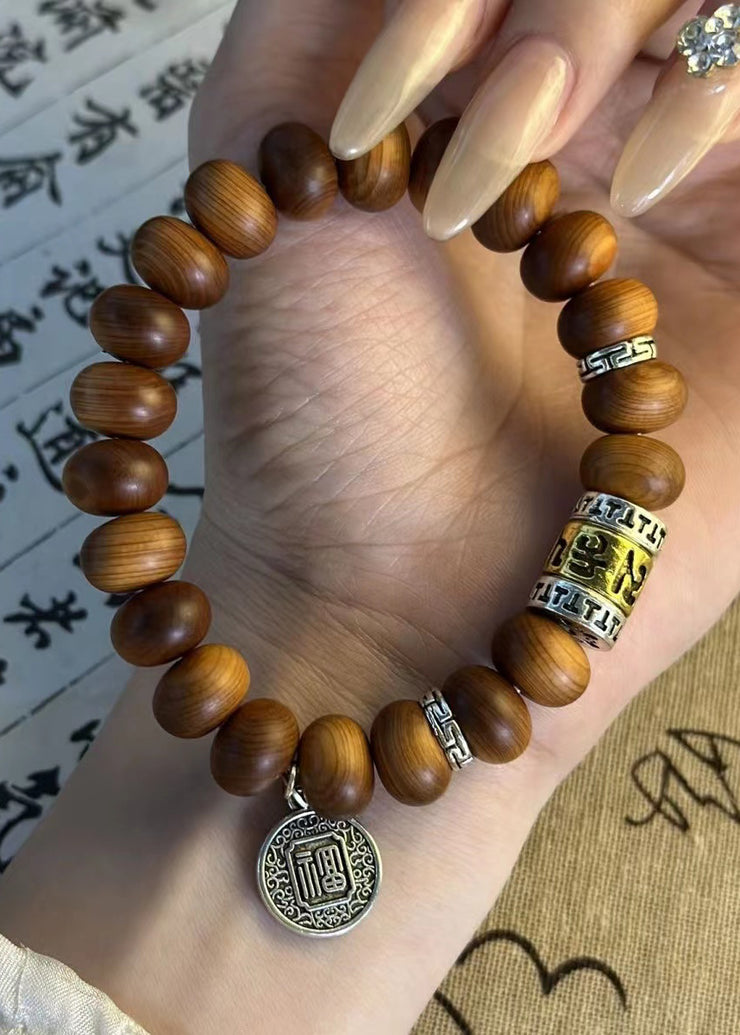 Cliff Cypress Wood Paired With Fu Brand Bracelet