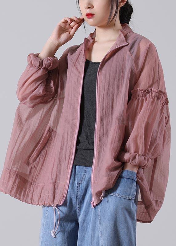 Club Pink UPF 50+ Coat Jacket Long sleeve Summer Coat - SooLinen