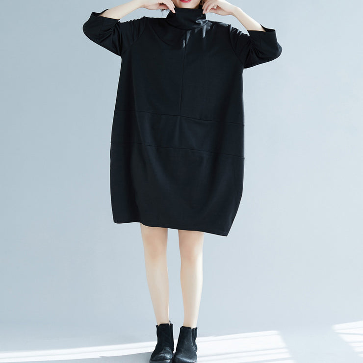 DIY black Cotton Tunics Fine Fashion Ideas bracelet sleeved daily high neck Dresses