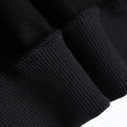 DIY black cotton Tunic Fine Inspiration o neck embroidery Plus Size Clothing shirt