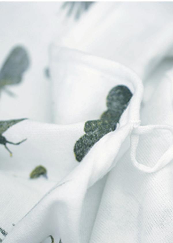 DIY o neck cotton summerclothes For Women pattern floral blouses - SooLinen