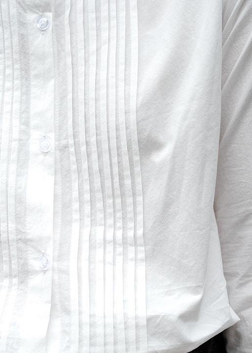 Diy Lapel Cinched Spring Crane Tops Wardrobes White Shirts - SooLinen