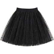 Elegant Black A Line tulle Sequins Skirts Summer
