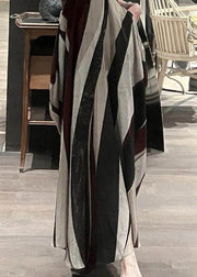 Elegant Black Bustier Top Backless Patchwork Striped Cotton Spaghetti Strap Dress Sleeveless
