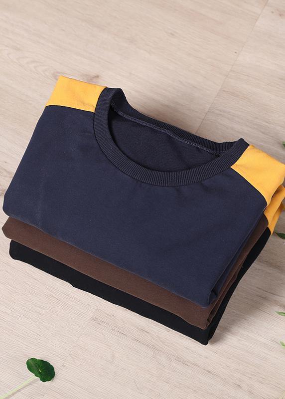 Elegant Coffee O-Neck Sweatshirts Tracksuits - SooLinen