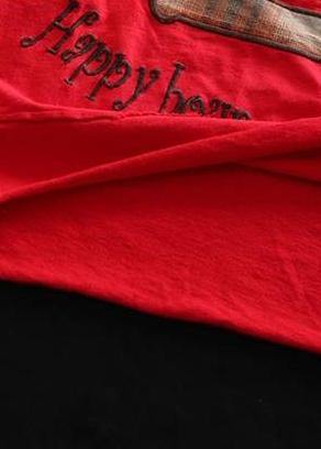 Elegant cotton Tunic Organic Summer Women Embroidery Loose Casual T-Shirt - SooLinen