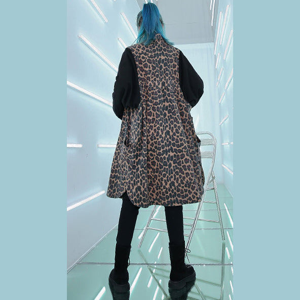 Eleganter geblümter Mantel Locker sitzender Stehkragenmantel Neuer langer Mantel mit Patchwork-Taschen