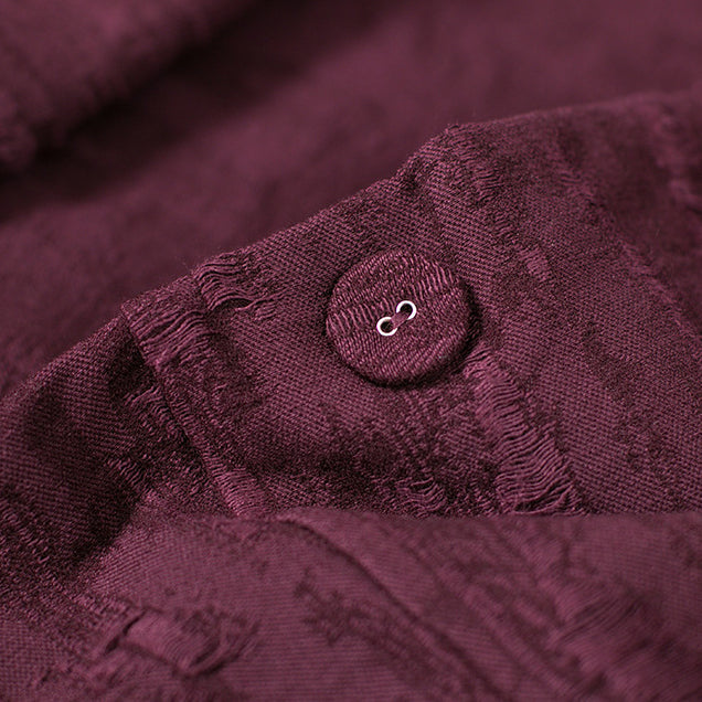 Eleganter violetter Jacquard-Maximantel, trendiger Trenchcoat mit asymmetrischem Design und weitem Saum in Übergröße, feiner Patchwork-Mantel
