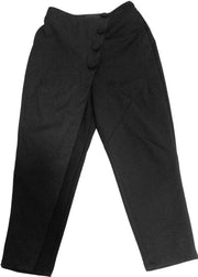 Modische schwarze Patchwork-Taschen, asymmetrisches Design, Herbst-Haremshose
