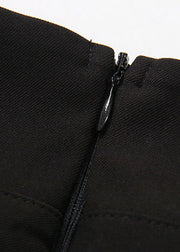 Fashion Black tie waist Zip Up Tulle Skirt Spring