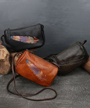 Fashion Brown Multicolor Federprägung Kalbsleder Satchel Handtasche
