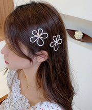 Fashion Gold Crystal Zircon Floral Hairpin