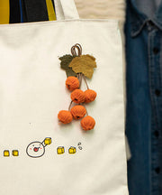 Fashion Orange Fabric Art Fruit Brooches