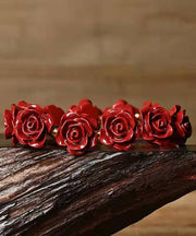 Fashion Red Rose Angelica Polymorpha Maxim Bangle