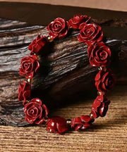 Fashion Red Rose Angelica Polymorpha Maxim Bangle