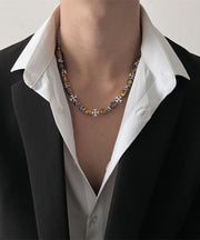 Fashion Stainless Steel Alloy Beading Collar Necklace