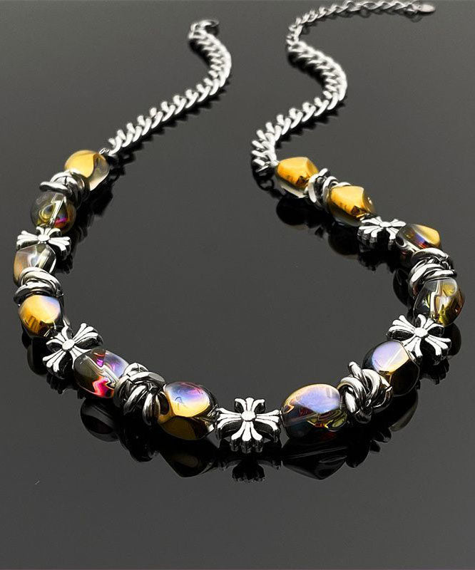 Fashion Stainless Steel Alloy Beading Collar Necklace