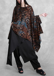 Fashion Suit Bat Sleeve Irregular Top Personality Wide Leg Pants Spring - SooLinen